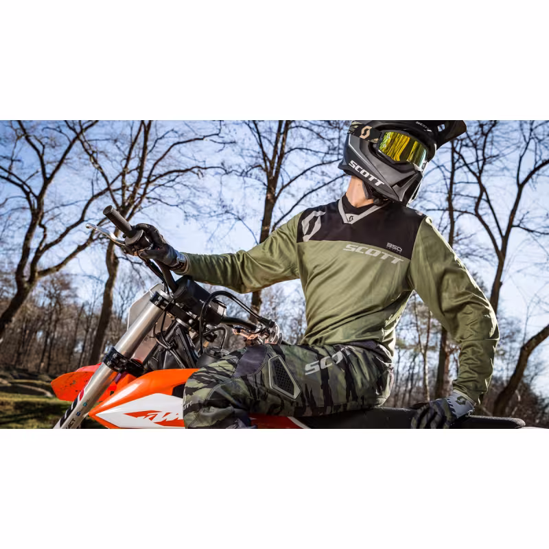 Брюки мужские Scott 350 Dirt, оранжевый/серый, размер 32