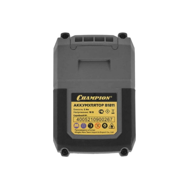 Аккумулятор Champion B1811, 18В, 2Ач, Li-lon