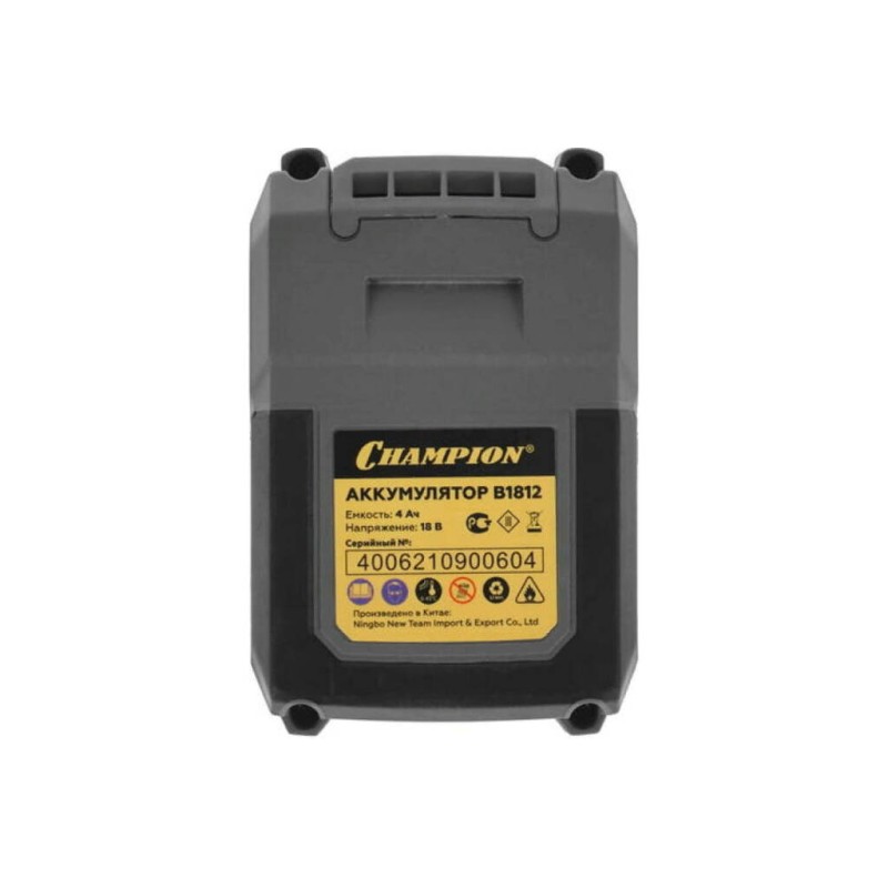 Аккумулятор Champion B1812, 18В, 4 Ач, Li-lon