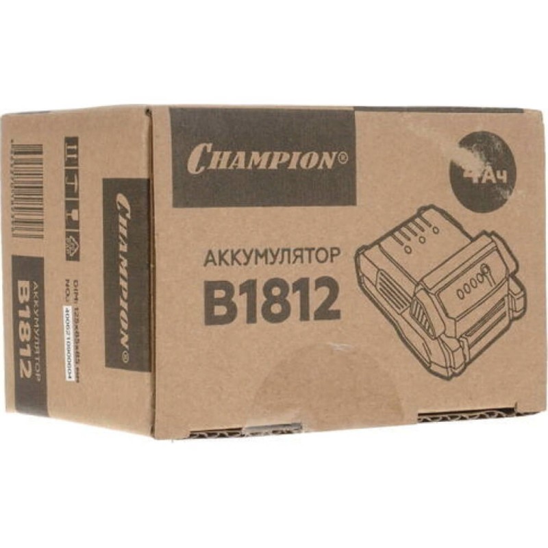 Аккумулятор Champion B1812, 18В, 4 Ач, Li-lon