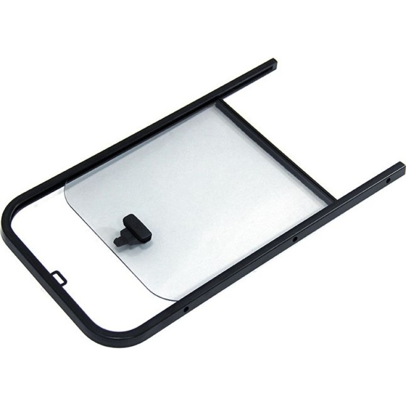 Форточка накладная со сдвижным стеклом, правая 607x334