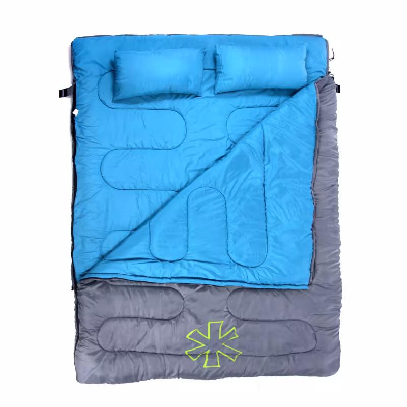 Мешок спальный Norfin Alpine Comfort Double 250, NFL-30240, голубой/серый (до 0°С)