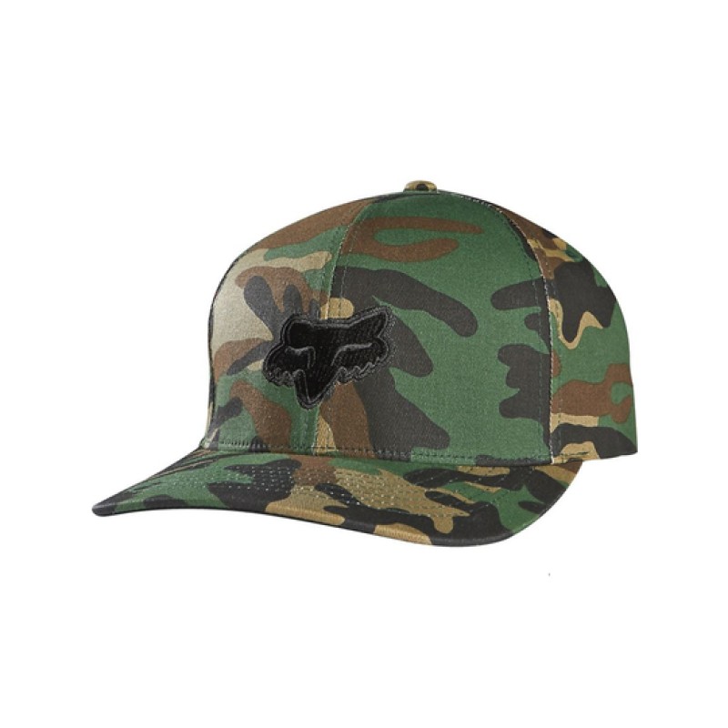 Кепка-бейсболка Fox Legacy Flexfit Hat Camo, хлопок, камуфляж, размер L/XL