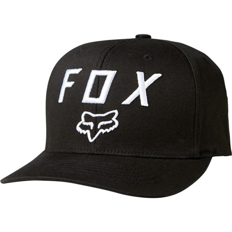 Кепка-бейсболка Fox Legacy Moth 110 Snapback Black, хлопок, черный, размер OS