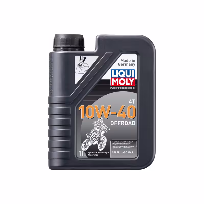Масло моторное синтетическое для 4T мотоциклов Liqui Moly Motobike 4T Offroad 10W40, 1 л 
