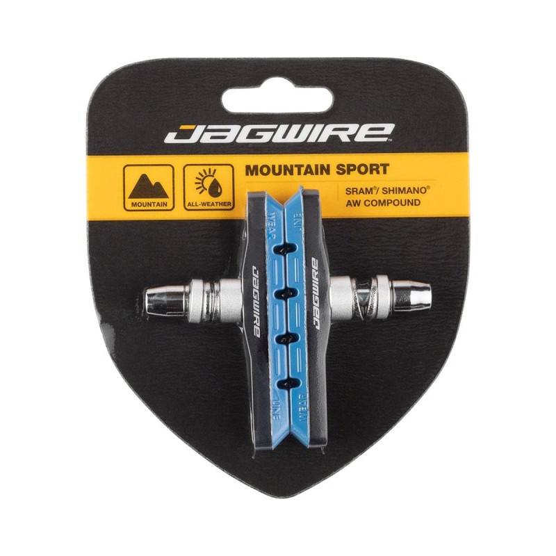 Колодки тормозные Jagwire Mountain Sport V-Brake Pad Blue, BWP5010, 50 мм 