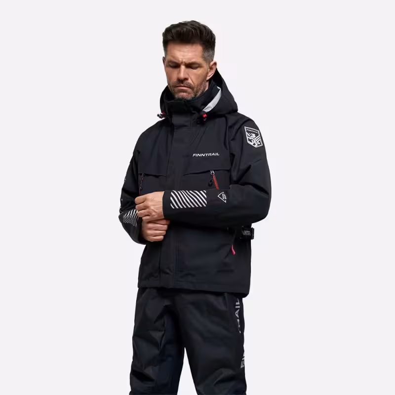 Куртка мужская Finntrail Speedmaster 4026, мембрана Hard-Tex, черный, размер 44-46 (S), 165-175 см