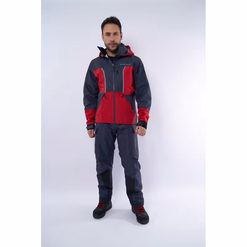 Костюм мужской Finntrail Excalibur 3430 Red, мембрана Hard-Tex, красный, размер 44-46 (S), 165-175 см