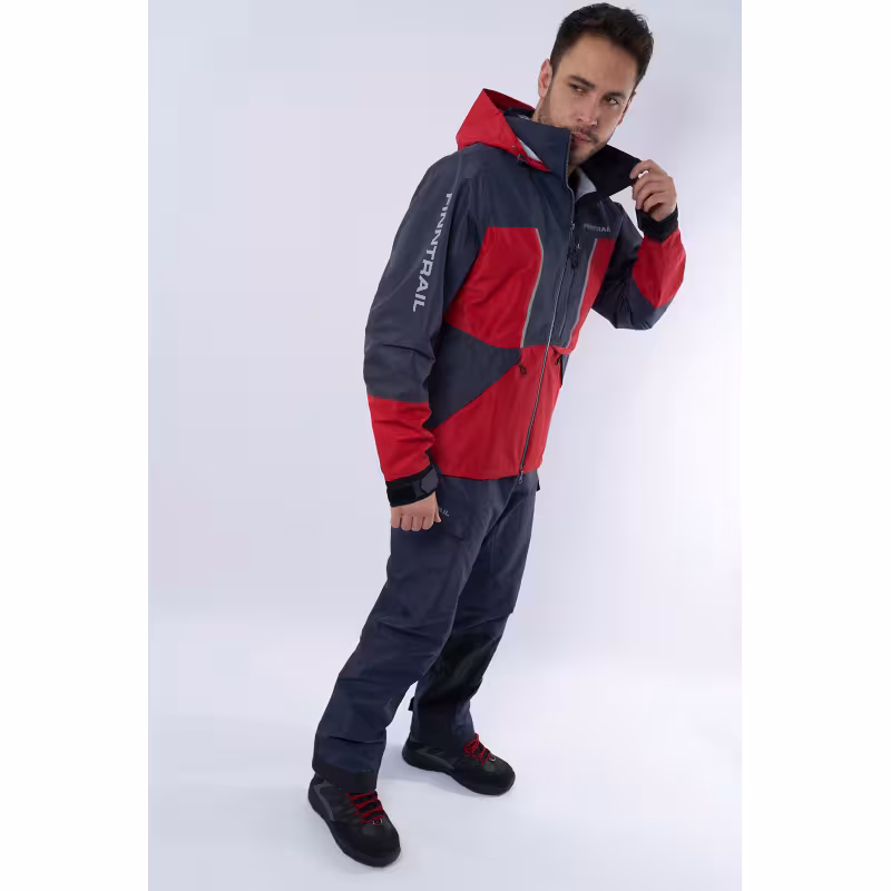 Костюм мужской Finntrail Excalibur 3430 Red, мембрана Hard-Tex, красный, размер 44-46 (S), 165-175 см