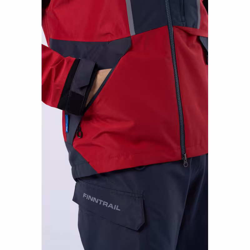 Костюм мужской Finntrail Excalibur 3430 Red, мембрана Hard-Tex, красный, размер 48-50 (M), 170-180 см
