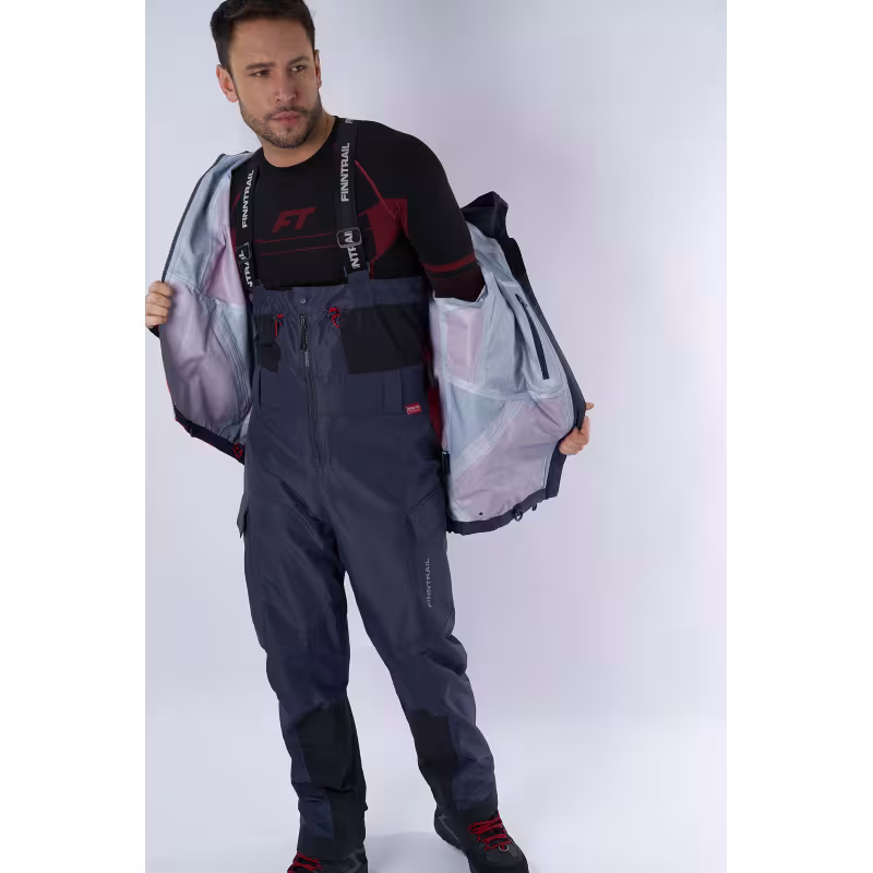 Костюм мужской Finntrail Excalibur 3430 Red, мембрана Hard-Tex, красный, размер 48-50 (M), 170-180 см