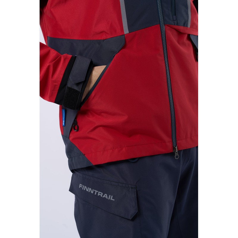 Костюм мужской Finntrail Excalibur 3430 Red, мембрана Hard-Tex, красный/черный, размер 52-54 (XL), 185-190 см