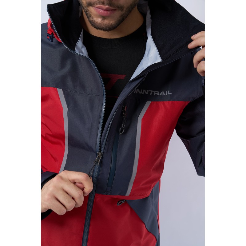 Костюм мужской Finntrail Excalibur 3430 Red, мембрана Hard-Tex, красный/черный, размер 52-54 (XL), 185-190 см