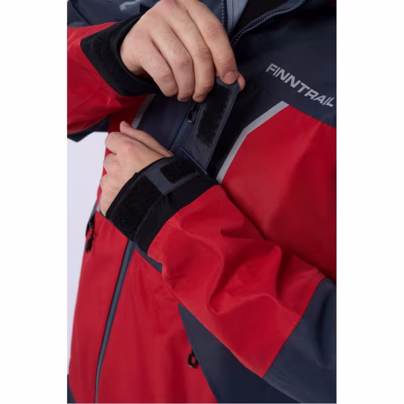 Костюм мужской Finntrail Excalibur 3430 Red, мембрана Hard-Tex, красный, размер 58-60 (XXL), 185-195 см