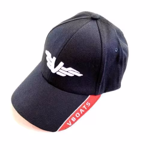 Кепка-бейсболка с вышивкой Vboats, черный