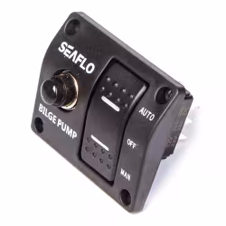 Панель бортового питания с трехпозиционным переключателем SeaFlo, 12V/24V