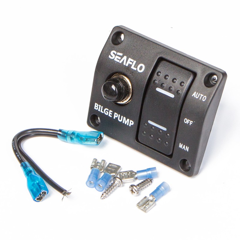 Панель бортового питания с трехпозиционным переключателем SeaFlo, 12V/24V