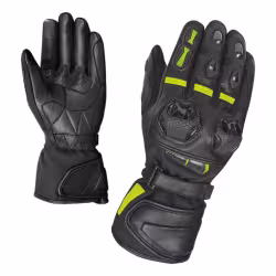 Мотоперчатки Hizer AT-4101, натуральная кожа Cow-Hide Aniline/полиамид, черный, размер XL