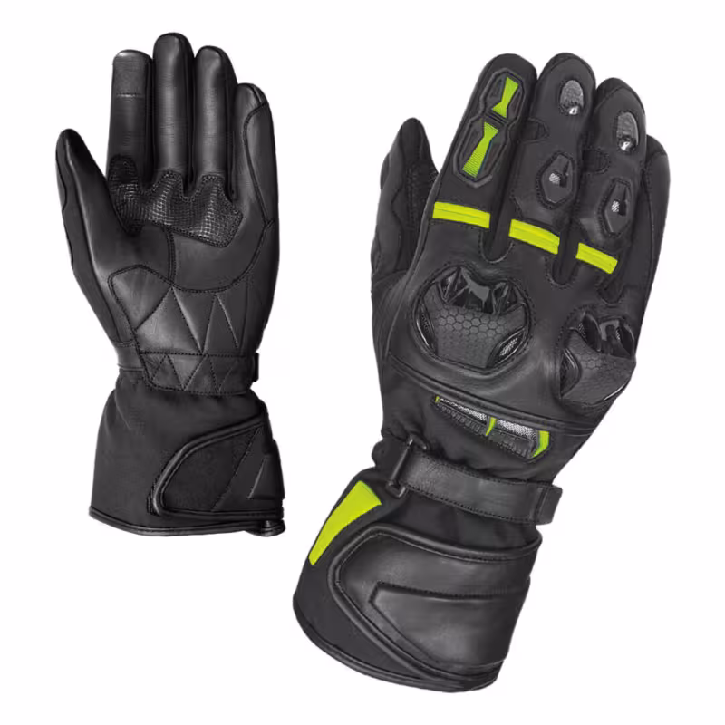 Мотоперчатки Hizer AT-4101, натуральная кожа Cow-Hide Aniline/полиамид, черный, размер XL