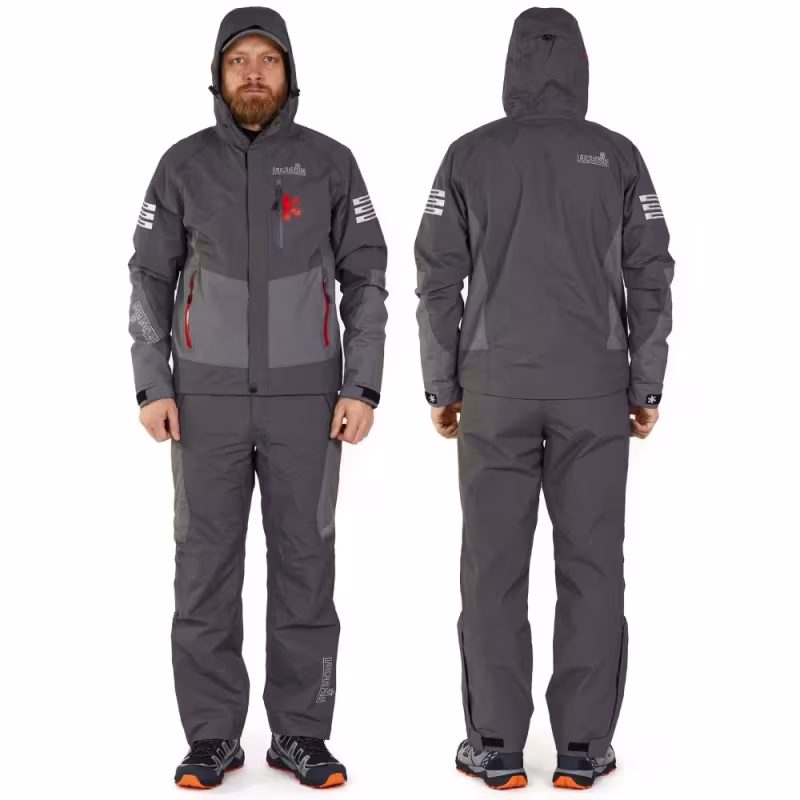 Костюм мужской Norfin Mirage 02, ткань Breathable, серый, размер 48-50 (M ),172-178 см