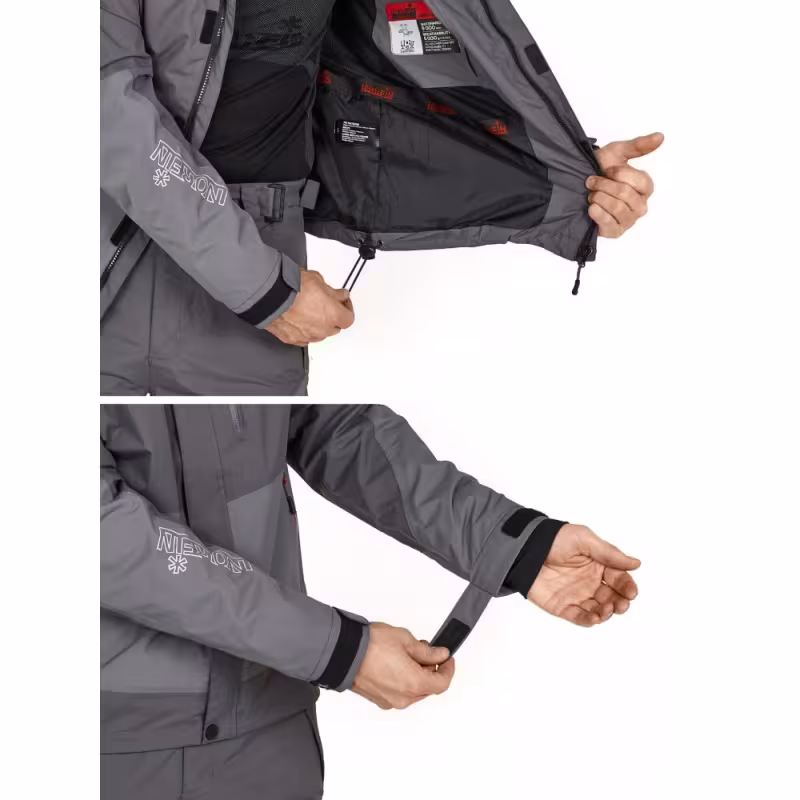 Костюм мужской Norfin Mirage 05, ткань Breathable, серый, размер 60-62 (XXL),184-190 см 