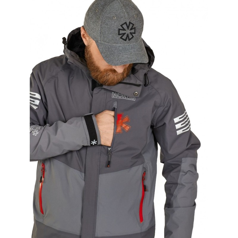 Костюм мужской Norfin Mirage 06, ткань Breathable, серый, размер 64-66 (XXXL),186-192 см 