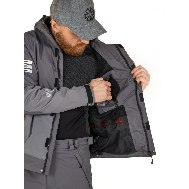 Костюм мужской Norfin Mirage 06, ткань Breathable, серый, размер 64-66 (XXXL),186-192 см 