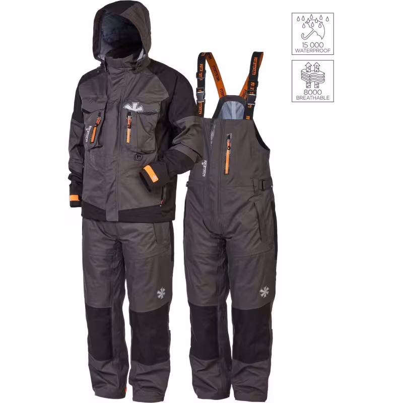 Костюм мужской Norfin Pro Dry 3 04, ткань Nortex Breathable, серый, размер 56-58 (XL), 174-176 см