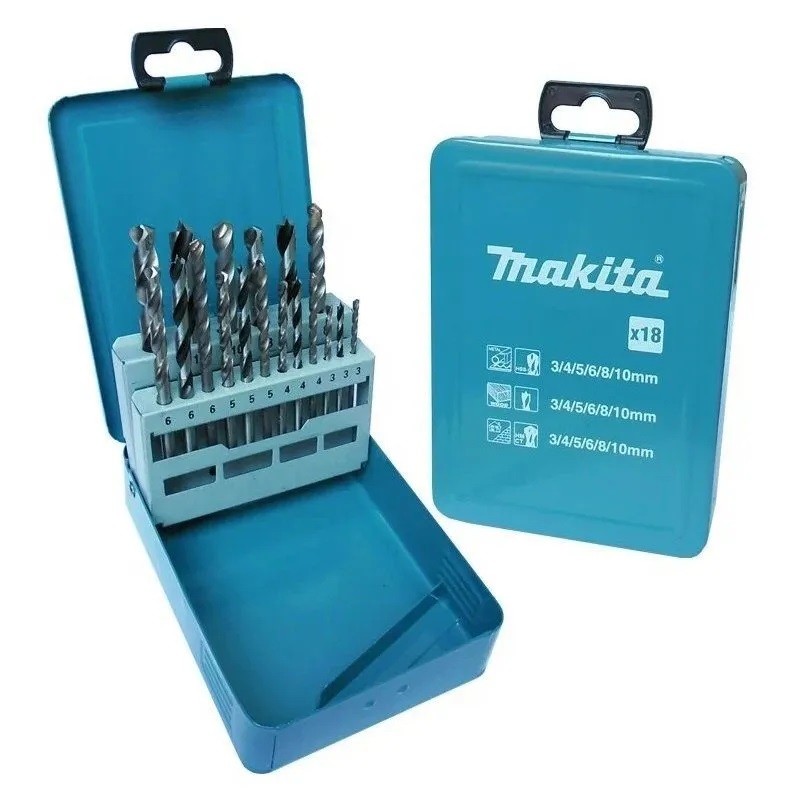 Набор сверл Makita D-46202, 18 предметов