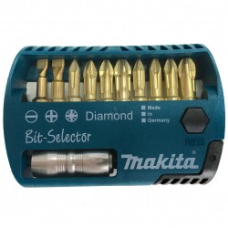 Набор бит алмазных Makita P-53746, 10 шт + магнитный держатель