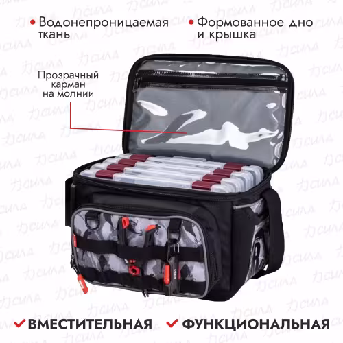Сумка Rapala LureCamo Tackle Bag Lite, черный камуфляж