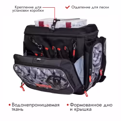 Сумка Rapala LureCamo Tackle Bag Magnum, черный камуфляж