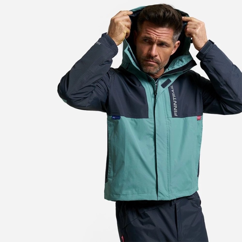 Костюм мужской Finntrail Lightsuit 3503 Petrol, мембрана Hard-Tex, зеленый, размер 48-50 (M), 170-180 см