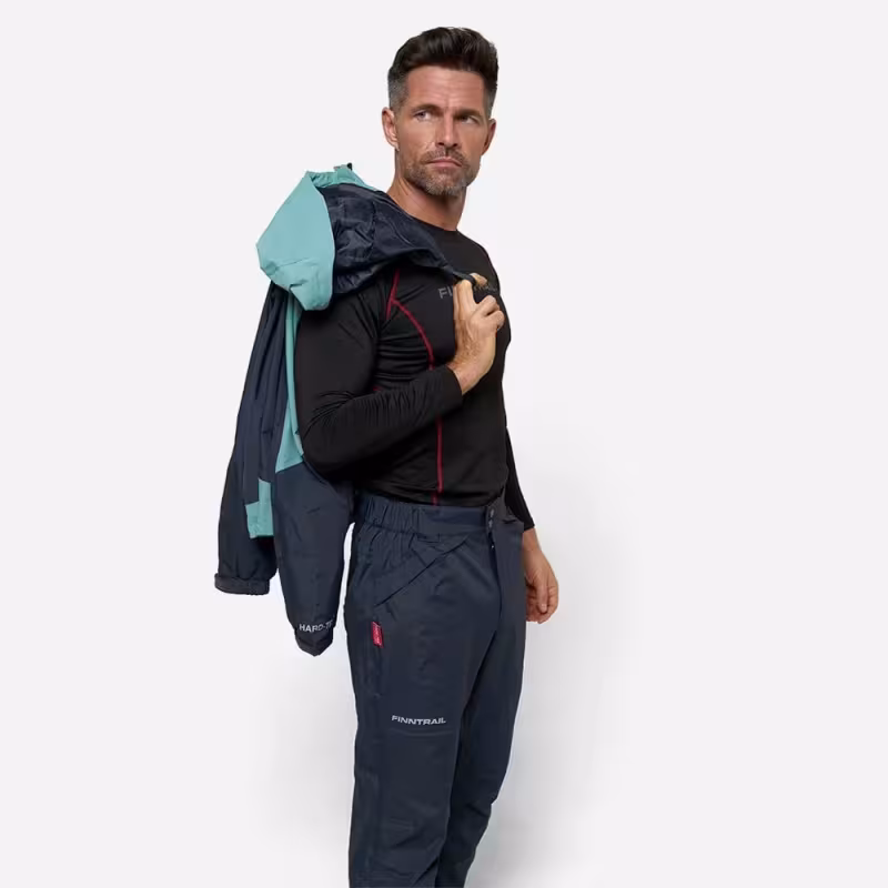 Костюм мужской Finntrail Lightsuit 3503 Petrol, мембрана Hard-Tex,  зеленый, размер 54-56 (XL), 180-190 см