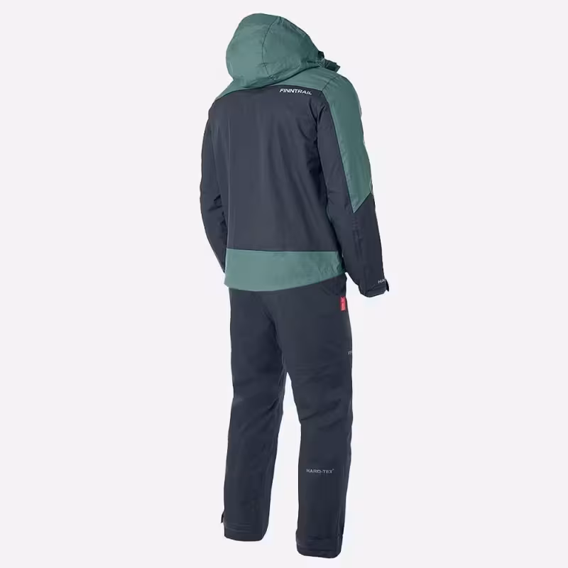 Костюм мужской Finntrail Lightsuit 3503 Petrol, мембрана Hard-Tex,  зеленый, размер 54-56 (XL), 180-190 см