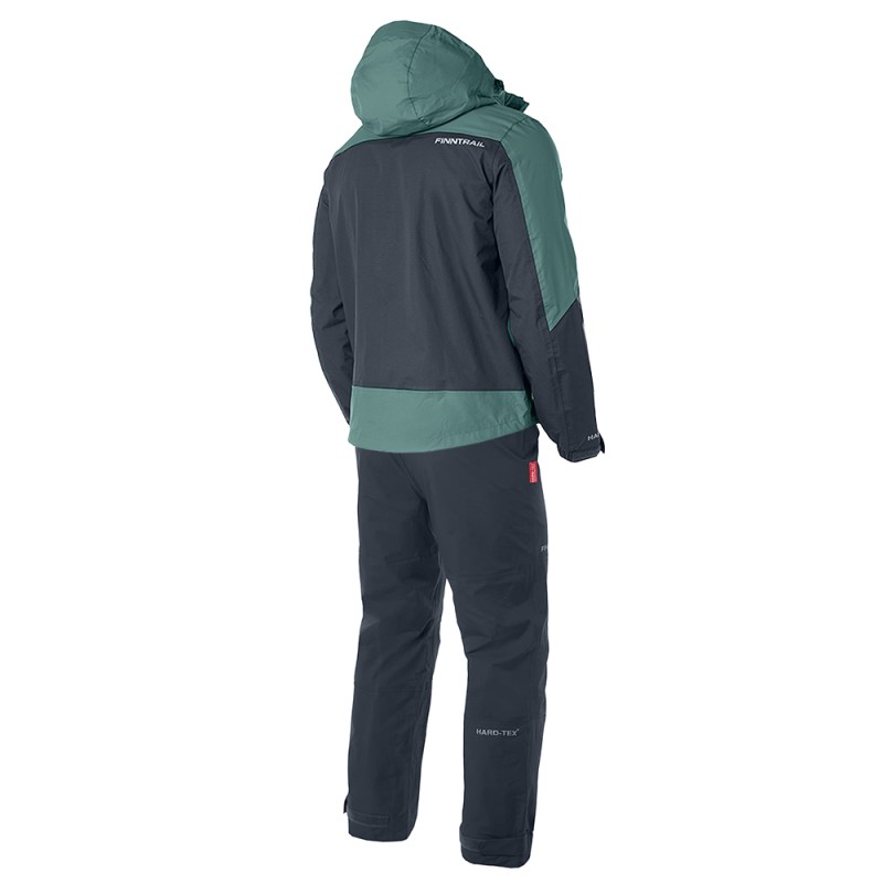 Костюм мужской Finntrail Lightsuit 3503 Petrol, мембрана Hard-Tex,  зеленый/черный, размер 54-56 (XL), 180-190 см