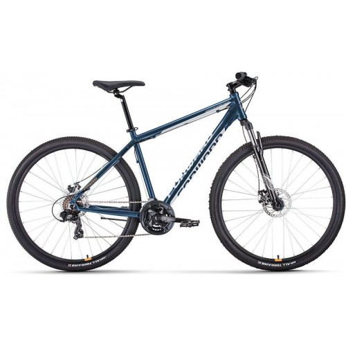 Велосипед горный Forward Apache 29 2.0 D Classic, темно-синий/серебристый 