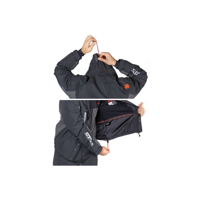 Костюм мужской Norfin Boat 06, тканьNortex Breathable, размер 64-66 (XXXL), 176-178 см, черный/серый