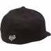 Кепка-бейсболка Fox Flex 45 Flexfit Hat Black/White, хлопок, черный/белый, размер L/XL
