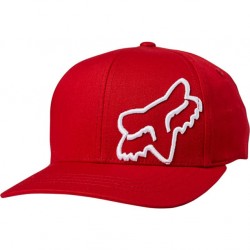 Кепка-бейсболка Fox Flex 45 Flexfit Hat Chili, хлопок, красный, размер L/XL