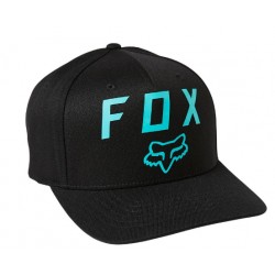 Кепка-бейсболка Fox Number 2 Flexfit 2.0 Hat, хлопок, черный/голубой, размер L/XL
