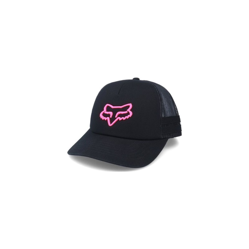 Кепка-бейсболка Fox Boundary Trucker Black/Pink, черный/розовый, размер OS
