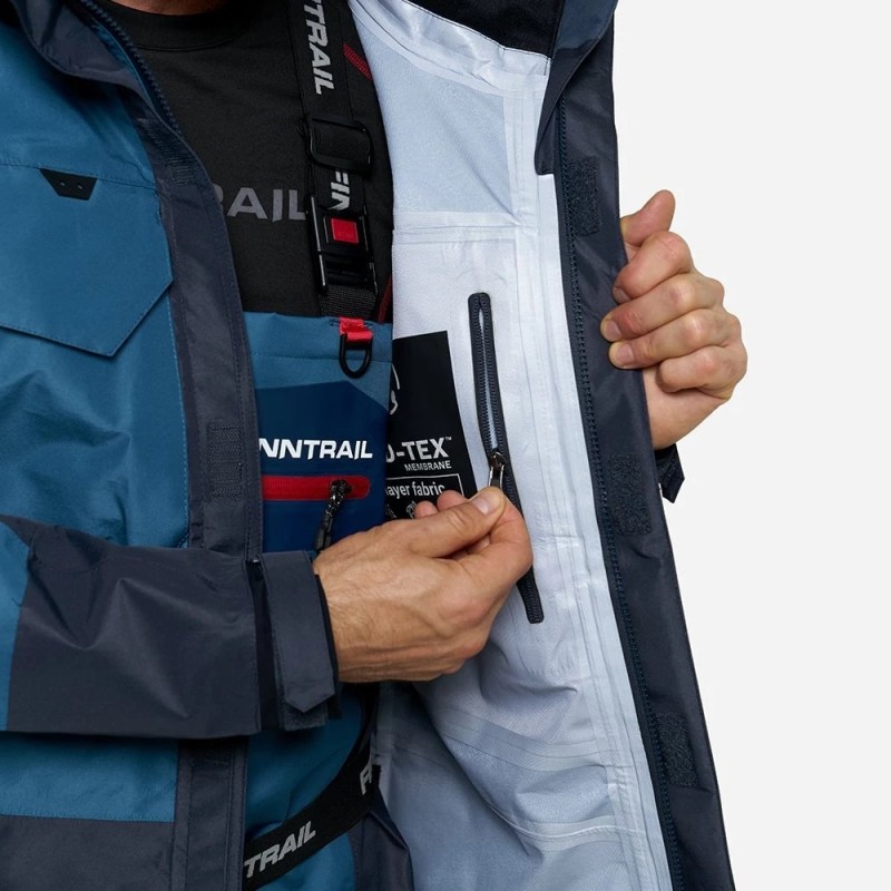 Куртка мужская Finntrail Coaster 4023 Blue, мембрана Hard-Tex, синий, размер 50-52  (L), 175-185 см