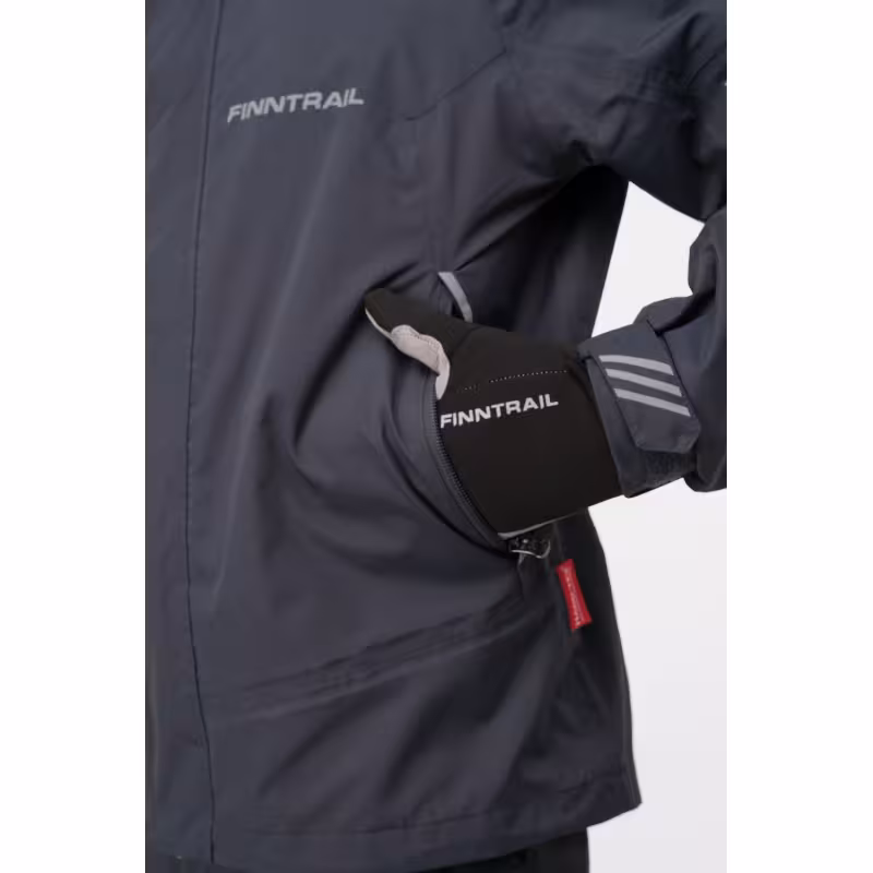 Костюм мужской Finntrail GT 3425 Dark Grey, мембрана Hard-Tex, серый, размер 50-52 (L), 175-185 см