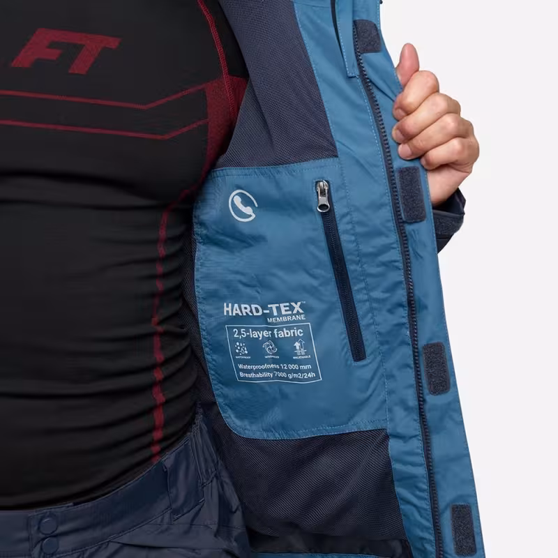 Костюм мужской Finntrail Lightsuit 3503 Blue, мембрана Hard-Tex, синий, размер 44-46 (S), 165-175 см