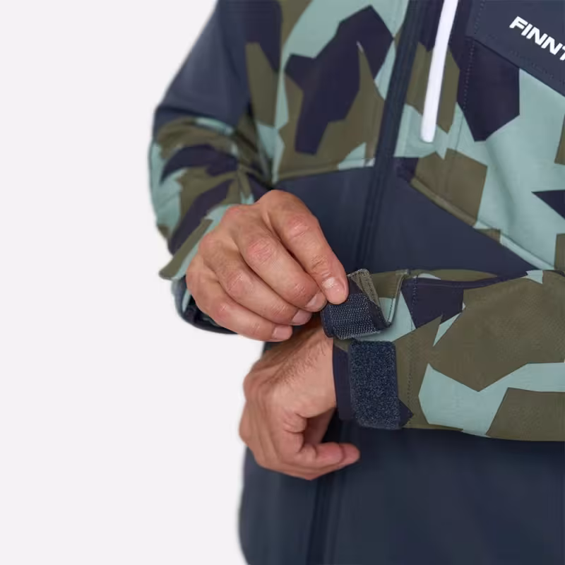 Куртка мужская Finntrail Tactic 1321, ткань Софтшелл, синий/камуфляж, размер 54-56 (XL), 180-190 см