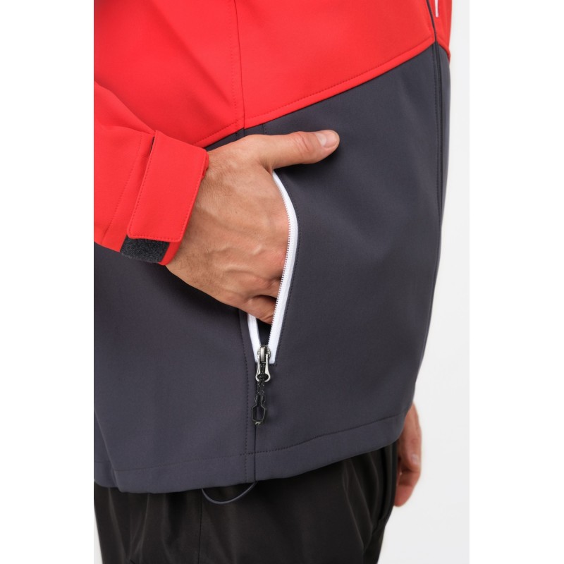 Термокуртка мужская Finntrail Tactic 1321, ткань Софтшелл, красный, размер 44-46 (S), 165-175 см