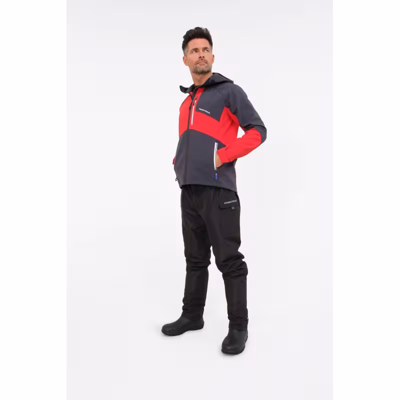 Куртка мужская Finntrail Tactic 1321, ткань Софтшелл, красный, размер 52-54 (XL), 180-190 см