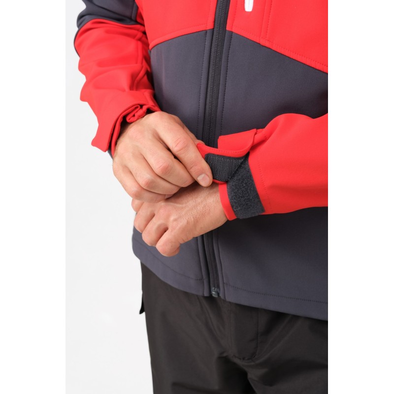 Термокуртка мужская Finntrail Tactic 1321, ткань Софтшелл, красный, размер 58-60 (XXL), 185-195 см