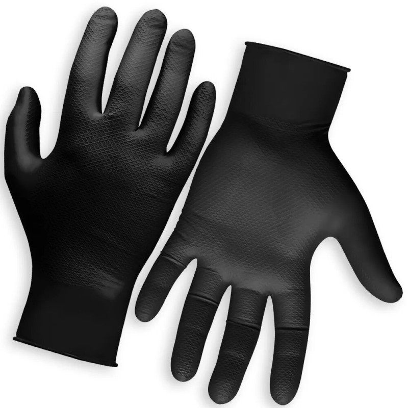 Перчатки одноразовые Jeta Safety JSN Natrix, черный, размер XL